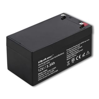 Qoltec 53065 UPS akkumulátor Zárt savas ólom (VRLA) 12 V 3,3 Ah