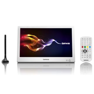 Lenco TFT-1038 Hordozható TV Fehér 25,4 cm (10") 1024 x 600 px