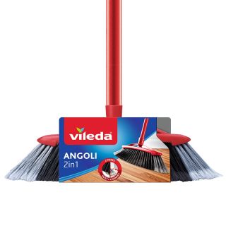 Vileda 4023103105126 seprű Beltéri Kemény sörte Fekete, Szürke, Vörös