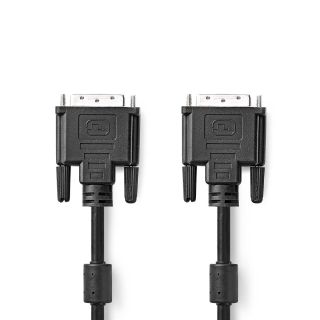 Nedis CCGP32001BK30 3 M DVI-D Fekete DVI kábel