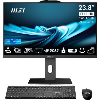 MSI Pro AP242P 14M-649XEU Intel® Core™ i5 i5-14400 60,5 cm (23.8") 1920 x 1080 pixelek All-in-One számítógép 16 GB DDR5-SDRAM 512 GB SSD Wi-Fi 6E (802.11ax) Fekete