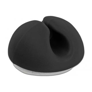 DeLOCK 18343 Asztali/fali Kábeltartó Fekete 10 db kábelrendező