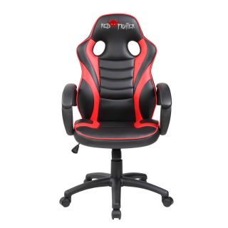 Red Fighter C6 Kids, Műbőr, 70 cm, Max. 90 kg, Állítható háttámla, Fekete-Piros, Gamer szék