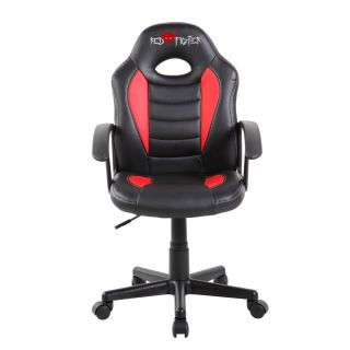 Red Fighter C5 Kids, Műbőr + PVC, 88,5 cm, Max. 90 kg, Állítható magasság, Fekete-Piros, Gamer szék