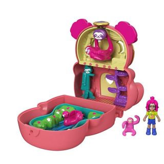 Polly Pocket Flip & Find Sloth Compact játékszett