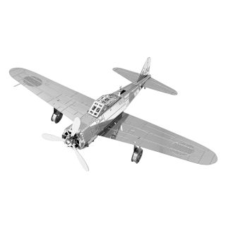 Metal Earth Mitsubishi Zero Merevszárnyú repülőgép modell Szerelőkészlet