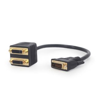 Gembird A-DVI-2DVI-01 0,3 M 2 x DVI-D DVI-D Fekete DVI kábel