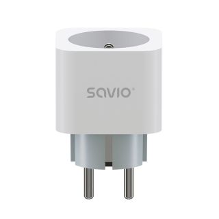 Savio WI-FI smart socket 16A AS-01 White Vezeték nélküli Fehér központi vezérlőegység