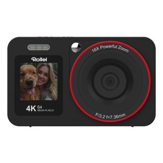 Rollei Compactline 12030 compact camera 1/3.2" Kompakt fényképezőgép 64 MP 9248 x 6936 pixelek Fekete