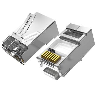Vention IDFR0-10 RJ-45 Ezüst, Átlátszó huzalcsatlakozó