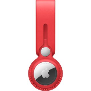Apple AirTag Loop, Európai bőr, Vörös, Kulcstartó és függő