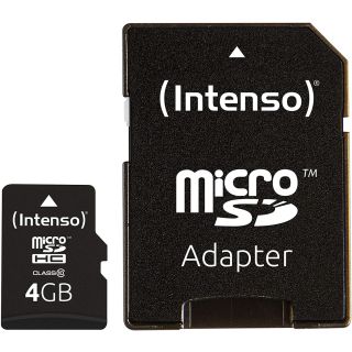 Intenso 3413450 microSDHC, 4GB, Class 10 memóriakártya