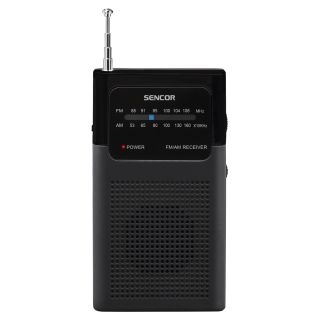 Sencor SRD 1100B FM/AM Jack 3,5 mm fekete zsebrádió