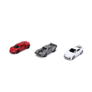 Jada Toys J 3201004 Halálos iramban Nano Cars 3 darabos autómakett készlet 1,65 hüvelyk