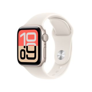 Apple Watch SE3 GPS-es (40mm) csillagfény alumínium tok, csillagfény S/M sportszíjas okosóra