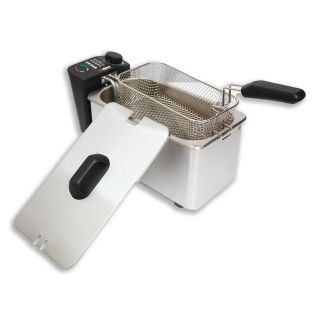 Alpina SF-4003 Normál 3,1 L Önálló készülék 2000 W Fritőz Fekete, Rozsdamentes acél