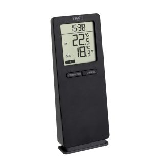 TFA-Dostmann 30.3071.01 hőmérő Elektronikus hőmérő Beltéri/kültéri Fekete