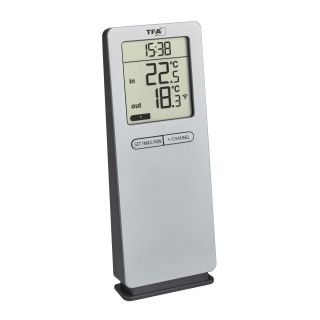 TFA-Dostmann 30.3071.54 hőmérő Elektronikus hőmérő Beltéri/kültéri Ezüst