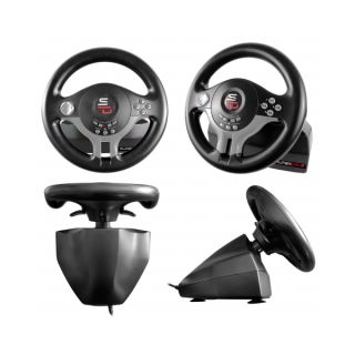 Subsonic SV200, Multi-Platform, Nintendo Switch/Switch 2, Xbox Series, PC, USB, Fekete, Kormány szett