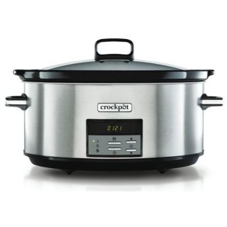 Crock-Pot CSC063X lassú tűzhely 7,5 L 320 W Fekete, Rozsdamentes acél