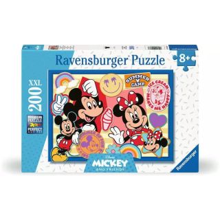 Ravensburger Puzzle Enfant dès 8 ans - En route avec Mickey et Minnie Kirakós játék 200 db Rajzfilmek