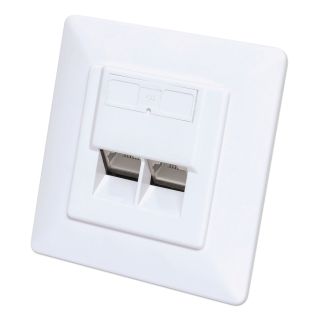 Intellinet 771900 csatlakozóaljzat 2 x RJ-45 Fehér