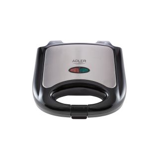 Adler AD 3015 750W 4-Szeletes Fekete-Ezüst szendvicssütő