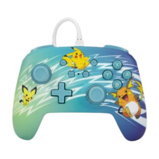 PowerA Enhanced Wired, Nintendo Switch /Switch 2, Pikachu Evolution, Vezetékes kontroller