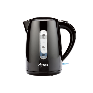Dyras WK-1308B, 2000 W, 1.7L, Fekete vízforraló