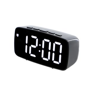 Dyras ALCL-711, Elemes (3x AAA), USB, LED Kijelző, Szürke ébresztőóra