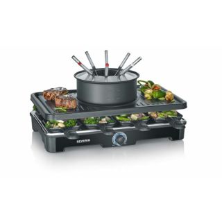 Severin RG 2347 raclette grill sütő 8 személyes 1400 W Fekete
