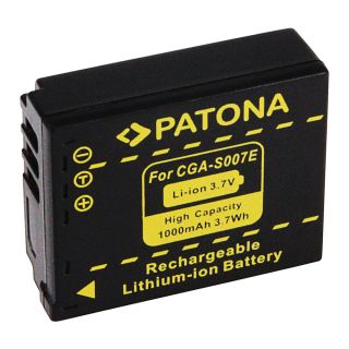 Patona PT1043 Panasonic CGA-S007E fényképezőgép akkumulátor 1000 mAh 3,6 V Li-Ion