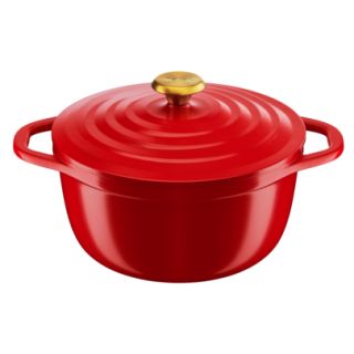 Tefal E2544655 nyeles lábas 4,7 L Kör Vörös