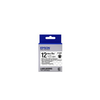 Epson LK-4TBN címkéző szalag Áttetsző fekete