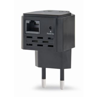 Gembird WNP-RP300-03-BK híd és jelismétlő Hálózati jelismétlő 300 Mbit/s Fekete