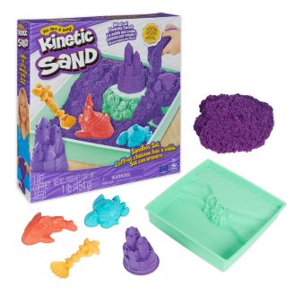 Kinetic Sand KNS ACK Sandbox Set V2 Purple FR GML kézműves játék