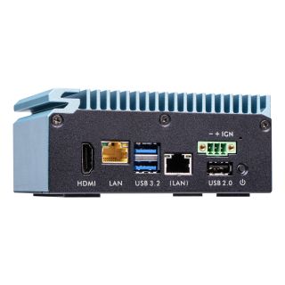 Shuttle Edge PC System SPCEL02WA Intel Celeron J J6412 8 GB DDR4-SDRAM 120 GB SSD Windows 10 IoT Mini PC Fekete, Kék