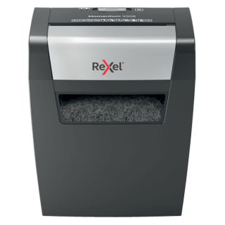 Rexel Momentum X308 konfetti, 8 lap iratmegsemmisítő