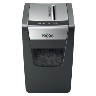 Rexel Momentum X410-SL Slimline, 23 liter, Konfetti vágás, P4, 10 lap, Fekete, Iratmegsemmisítő