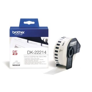 Brother DK-22214 12mm x 30,48m folytonos öntapadós fehér szalagcímke