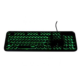 iBOX Pulsar LED, USB fekete vezetékes gamer billentyűzet