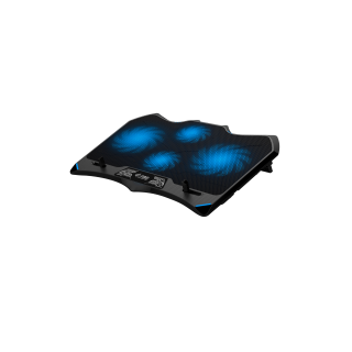 Dyras GS-LC2081B, LED Világítás, Gamer, USB-A, Fekete laptophűtő