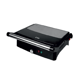 Dyras CGR-06B 2000 W, tapadásmentes Fekete-Inox kontakt grill