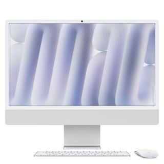 Apple iMac 24"4,5K Retina/M4 chip 8 magos CPU és GPU/16GB/256GB SSD/ezüst All-in-One asztali számítógép