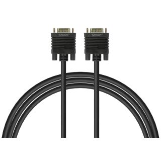 Savio Cl-202 VGA kábel 1,8 M VGA (D-Sub) Fekete
