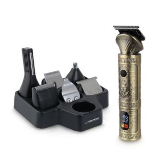 Esperanza EBC006 Adonis, 7 in 1, LCD, Vezeték nélküli, Bronz, Szőrtelenítő és hajvágó készlet