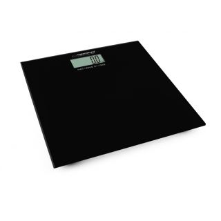 Esperanza EBS002K Aerobic fekete edzett üveg fürdőszoba mérleg