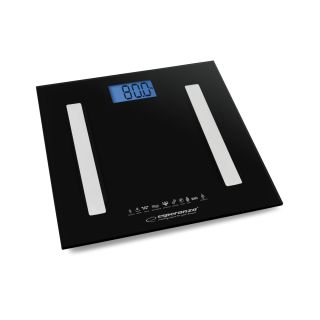 Esperanza EBS016K B.FIT 8 in1 Bluetooth fekete fürdőszoba mérleg