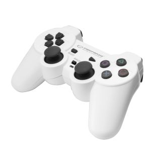 Esperanza EGG107W Trooper, PC/PS3, USB, Fehér Vezetékes kontroller