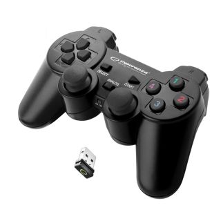 Esperanza EGG108K Gladiator, PC/PS3, USB, Fekete Vezeték nélküli kontroller
